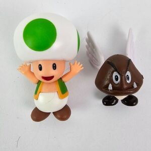 Super Mario Bros Banktoad‎ & Goomba Figurines Mini Toy Set